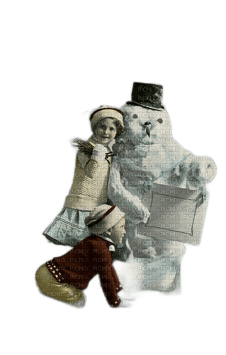 loly33 enfant bonhomme de neige - png gratuito