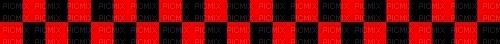red black checker border - PNG gratuit