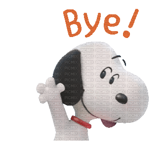 Snoopy.Bye!.gif.Victoriabea - GIF animate gratis