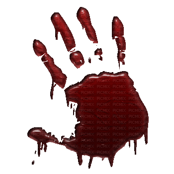 blood hand - Бесплатный анимированный гифка