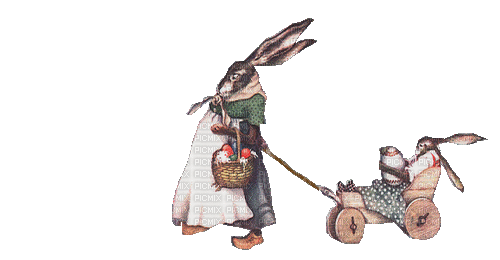 Easter.Rabbit.Lapin.Pâques.gif.Victoriabea - Animovaný GIF zadarmo