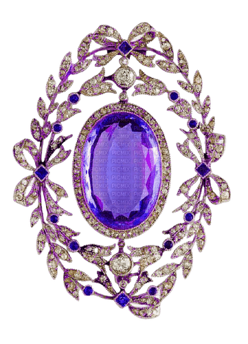 4 Purple Brooch - By StormGalaxy05 - png ฟรี
