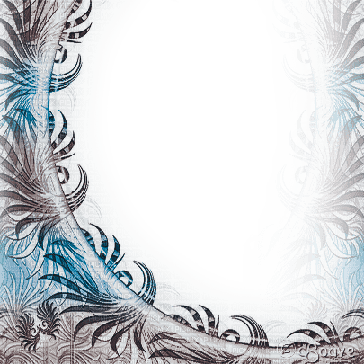 soave frame vintage corner circle abstract blue - 免费PNG