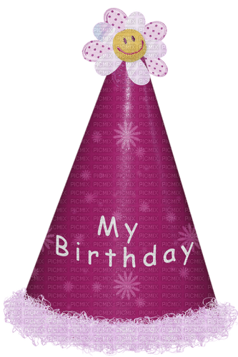 födelsedag-hatt----birthday hat - PNG gratuit
