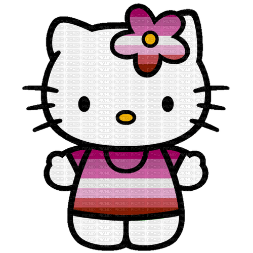 Pink Lesbian Hello Kitty - png gratuito