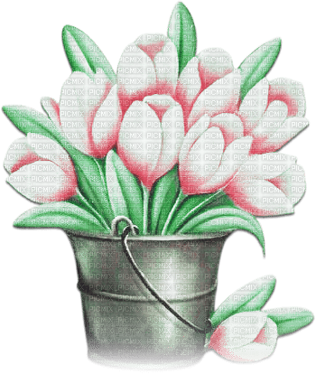 soave deco flowers spring tulips vase garden - png gratuito