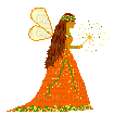 Pixel Autumn Fairy - Animovaný GIF zadarmo
