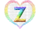 Kaz_Creations Alphabets Colours Heart Love Letter Z - GIF animado gratis