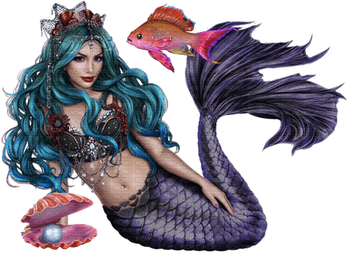 kikkapink summer mermaid woman fish - ücretsiz png
