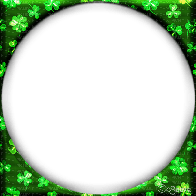 soave frame  st.patrick green circle - ingyenes png