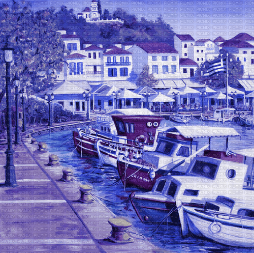 Rena Fischerhafen Hafen Vintage Hintergrund - png gratis