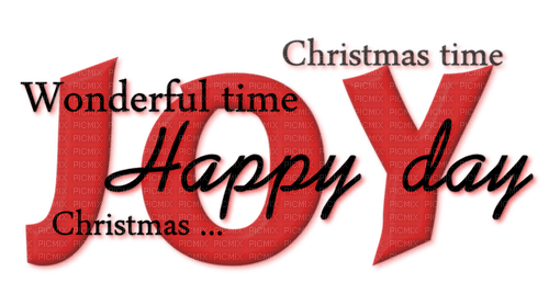 Christmas.Text.Red.Black - PNG gratuit
