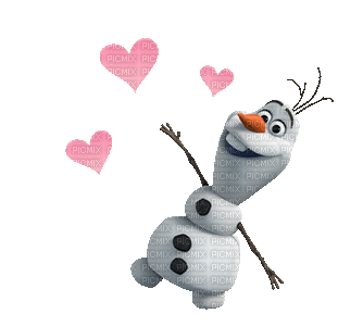 Снеговик - GIF animado gratis
