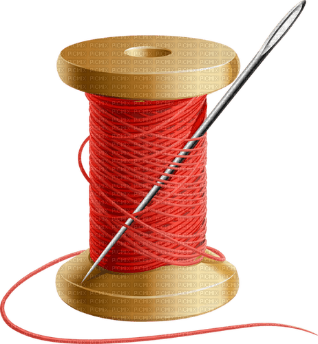 Couture.Sewing.Costura.Red.Victoriabea - Free PNG