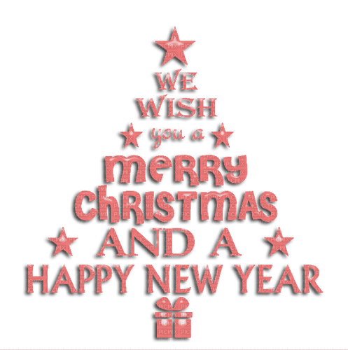 kikkapink pink text merry christmas year - PNG gratuit