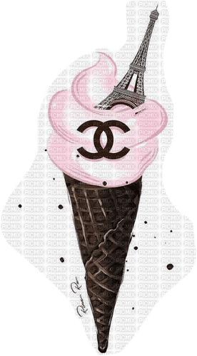Paris Chanel Ice Cream - Bogusia - gratis png