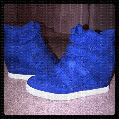mudd girls blue wedge sneakers from kohls - png ฟรี