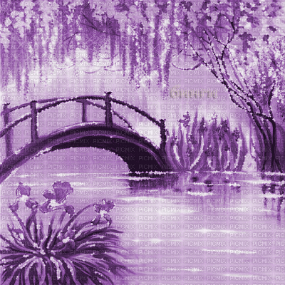 Y.A.M._Japan Landscape purple - Darmowy animowany GIF