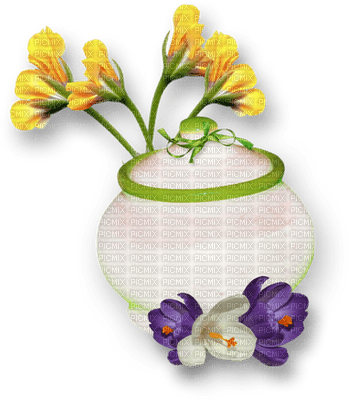 Kaz_Creations Deco  Flowers Flower Colours Vase  Plant - png gratuito