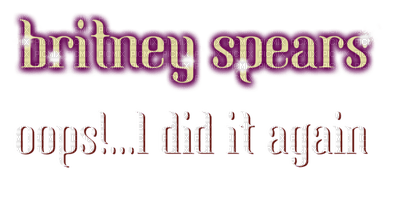 Kaz_Creations Logo Text Britney Spears - png gratuito