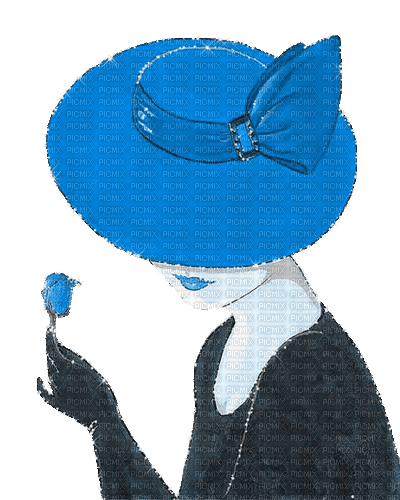 dolceluna blue woman fashion glitter gif - Zdarma animovaný GIF