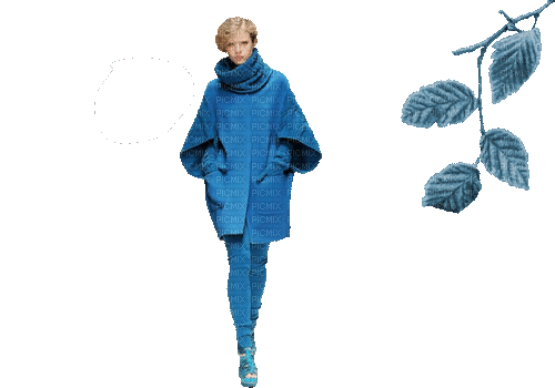 kvinna-blå-----woman-blue - Безплатен анимиран GIF