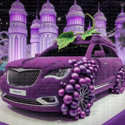 Grape Car - Free PNG