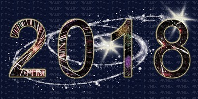 Uuusi-Vuosi 2018, New-Year 2018 - gratis png