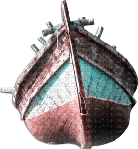 soave deco summer boat pink teal - 免费PNG