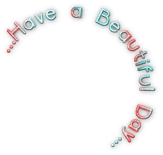 soave text have a beautiful day pink teal - PNG gratuit
