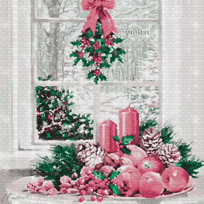 Y.A.M._New year Christmas background - Free animated GIF