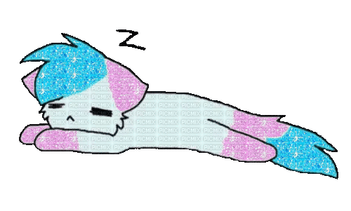 Sleepy Kitty - GIF animate gratis