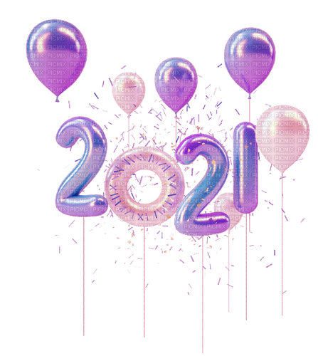 2021 Text New Year - Bogusia - PNG gratuit