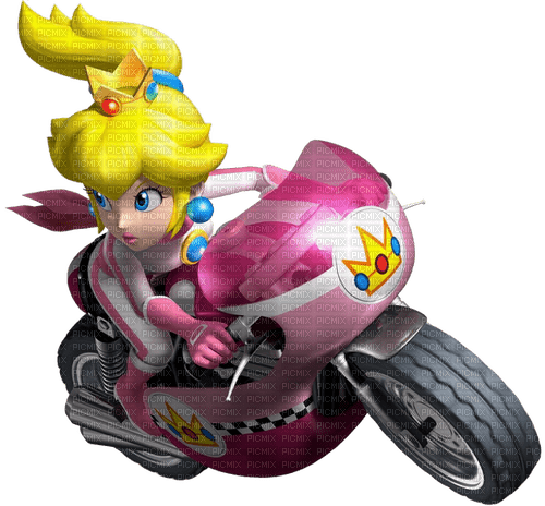 ♡Princess Peach Mario Kart♡ - Free PNG