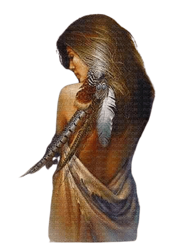 Femme amerindienne - zdarma png