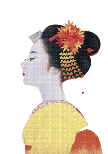 kikkapink oriental japanese woman - ingyenes png