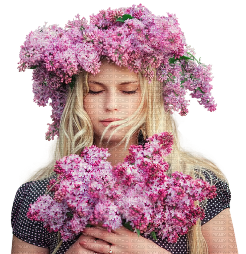 Spring Lilac Woman - gratis png