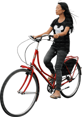 Kaz_Creations Woman Femme On Bike - zadarmo png