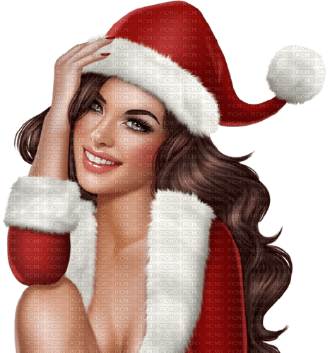 beauty girl -Christmas style - Free PNG