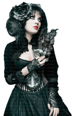 Kaz_Creations Gothic Woman Femme - besplatni png