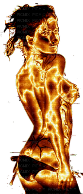 Kaz_Creations Deco Fire Flames Woman Femme - бесплатно png