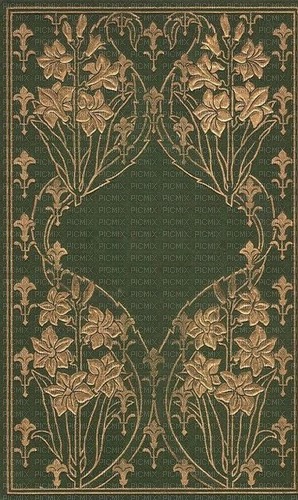 ornate floral green wall pattern - png gratis