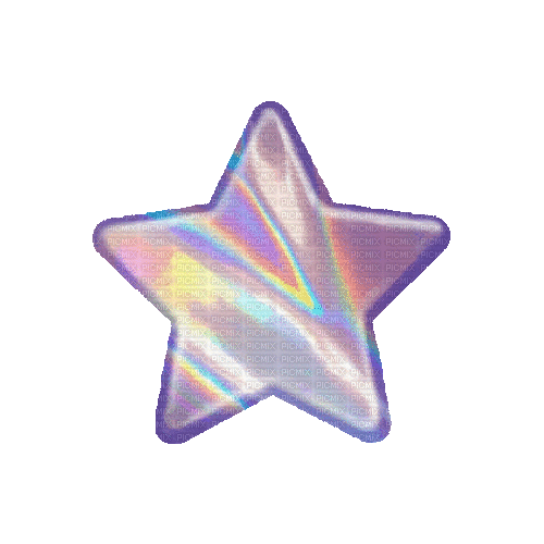 holographic star - Free animated GIF