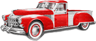 soave deco car vintage black white red - безплатен png