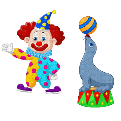 Kaz_Creations Cartoon Baby Clown Circus - besplatni png