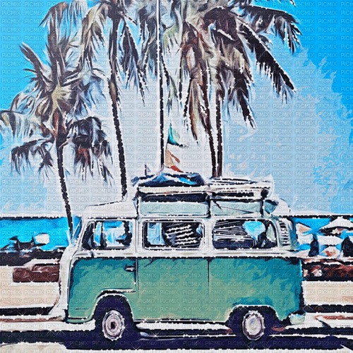 background hintergrund summer beach milla1959 - 免费动画 GIF