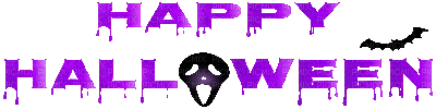 soave text deco halloween animated black purple - Бесплатный анимированный гифка