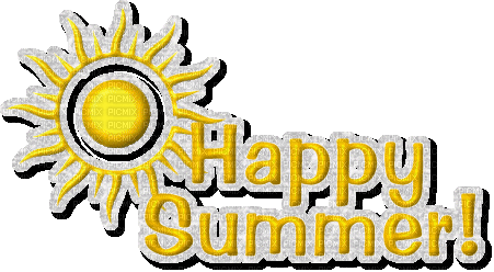 Tekst. Gif. Happy Summer. Leila - Animovaný GIF zadarmo