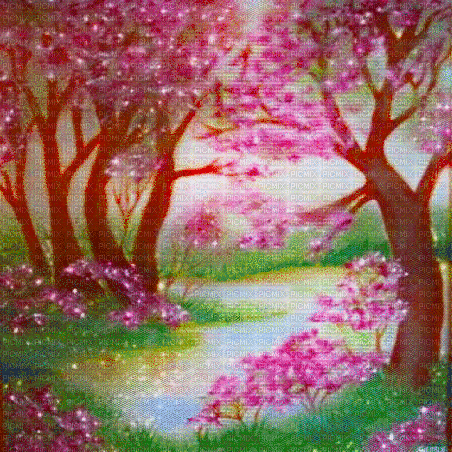 spring blossom background - Besplatni animirani GIF