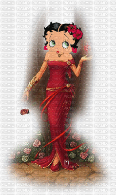 Saint Valentin Betty Boop - Bezmaksas animēts GIF